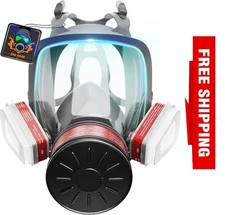 2025 Upgraded Gas Mask, Gas Masks Survival Nuclear and Chemical, Full Face Gas
