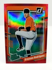 2023 Panini Donruss Grayson Rodriguez #78 Rated Prospect Holo Red SN# 0690/2023