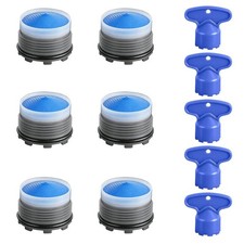 Hibbent 6PCS M18.5 Sink Faucet Aerator Replacement Parts Kit