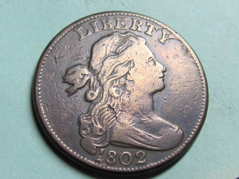 1802 DRAPED BUST LARGE CENT  NICE HIGHER   GRADE  COIN
