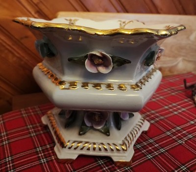 CHANTILLY CHINA BOWL DECORATIVE W FLOWERS (N362)