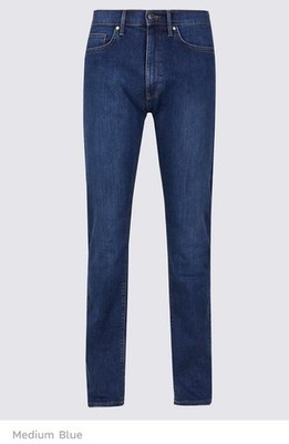 M&S Straight Denim Jeans Mens Regular Fit Trouser Pants 551