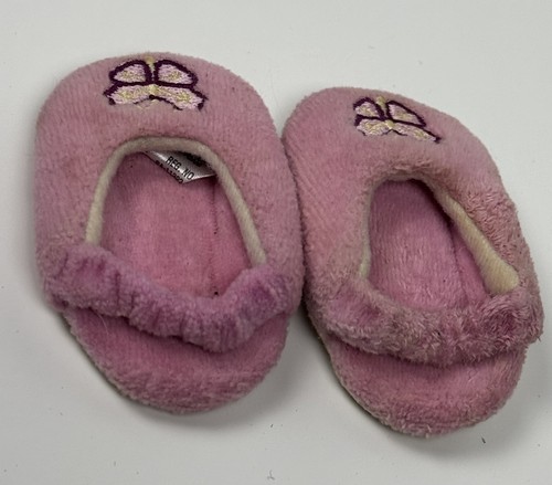 American Girl Doll JULIE Classic Pink BUTTERFLY Slippers Shoes - Picture 3 of 5