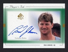 1999 SP Authentic BRAD JOHNSON Washington Redskins Players Ink AUTO