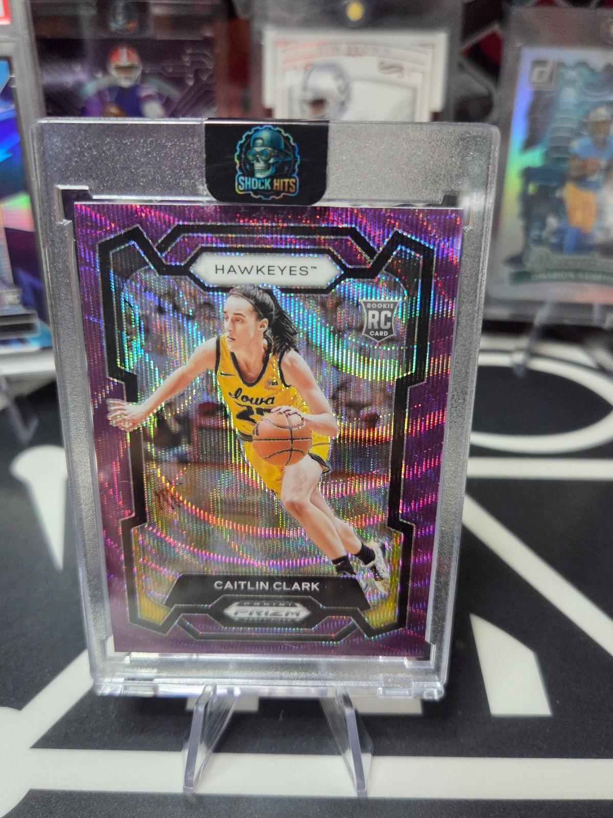 2024 Panini Prizm Draft Picks - Caitlin Clark #57 Purple Wave Prizm (RC)