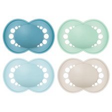 Original Matte Baby Pacifiers, Binky for 16 Months, Bpa-Free Silicone Nipple, E