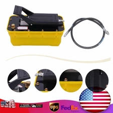 Jack Pump Air Over Hydraulic Foot Pump Rotary Lift 10000PSI 0.75-0.95/Lmin 2.3L