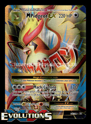 M Pidgeot EX (Full Art) 105/108 XY Evolutions