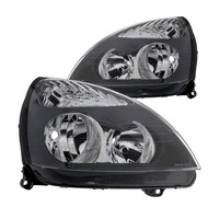 Scheinwerfer Set Links & Rechts Halogen H1 Chrom FüR Renault Clio II Kasten