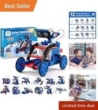 Sillbird 12-in-1 Solar Robot Building Kit - STEM Educational Toy for Ages 8-12