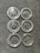 6 Vintage Ball Glass Inserts For Regular Mouth Canning Jars 2 1/2&rdquo; Set4