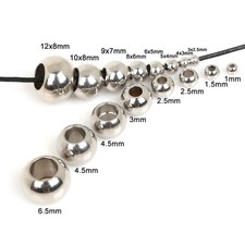 Stainless Steel Balls w Hole 3mm- 60mm Bearing Smooth Through Hole Steel Ball