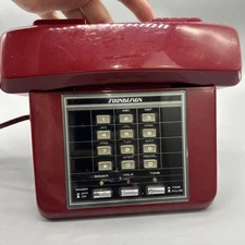 Vintage Retro Soundesign 7255AR Push Button Desk Phone Telephone Untested