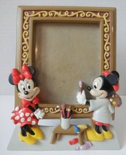 Disney Mickey  Minnie Mouse Painters Picture Photo Frame 3" x 7"