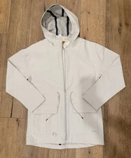 BNWT VUORI Pfeiffer Col:Silver Cloud Raincoat Women’s SMALL $248