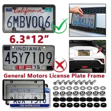 New Unbreakable License Plate Covers+Frames Auto Tag Shield Protector Front Rear
