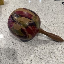 Maracas Beautiful Hand Carved Cuba Acapulco