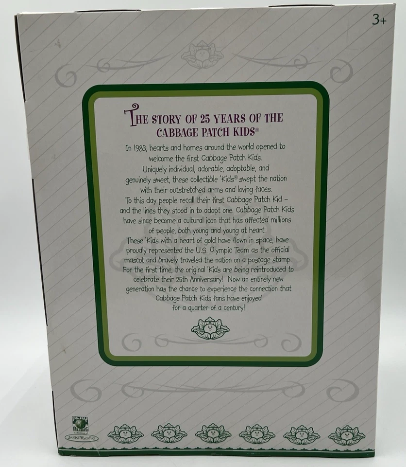 Muñeca Cabbage Patch Kids 25 aniversario 2008 Play Along edición limitada en caja original Foto 4 de 4