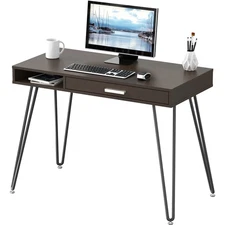 Home Office Computer Hairpin Leg Desk with Drawer