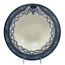 Rosina-Queens 9" Large Rim Soup Bowl The Royal Palaces HRP England Blue Designs