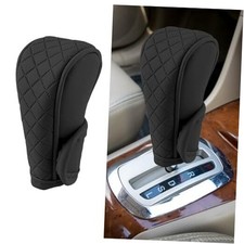 Car Gear Shift Cover Diamond Lattice Design Manual  Automatic Shift Black
