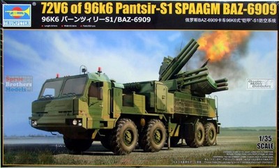 TRP01087 1:35 Trumpeter 72V6 of 96K6 Pantsir-S1 SPAAGM BAZ-6909