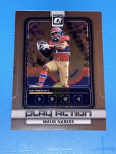 Malik Nabers 2025 Panini Donruss Optic Play Action #14 Giants