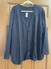 Talbots Navy Button Front Cardigan Sweater 2X NWT Cotton Blend NWT 89.50