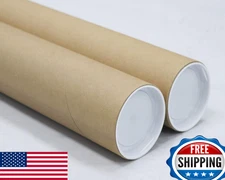 MagicWater Supply Mailing Tube 3x36 Kraft 2 Pack for Shipping Storage Posters Ar
