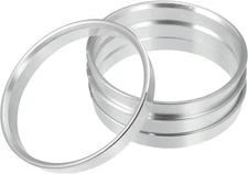 X AUTOHAUX 4pcs OD 70.6mm to ID 66.1mm Aluminium Alloy Car Hub Centric 