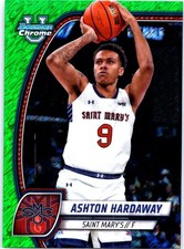 2024-25 Bowman University Chrome #93 Ashton Hardaway Green Shimmer Refractor