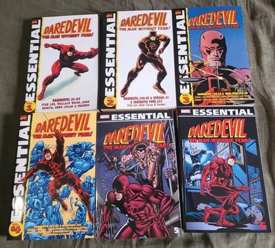  Marvel Essential Daredevil Vol. 1-6 Complete Set. The Man Without Fear.