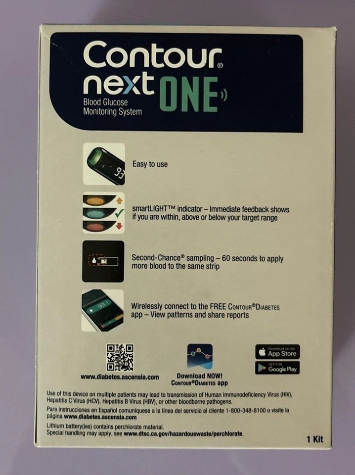 Contour Next One Diabetes Blood Glucose Monitoring System, Exp.09/30 ...