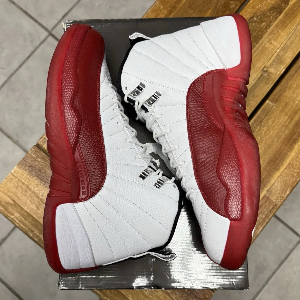 Air Jordan 12 Retro 赤/白 サイズ9 Jordan 12 Retro White 2009 for Sale | Authenticity Guaranteed | eBay