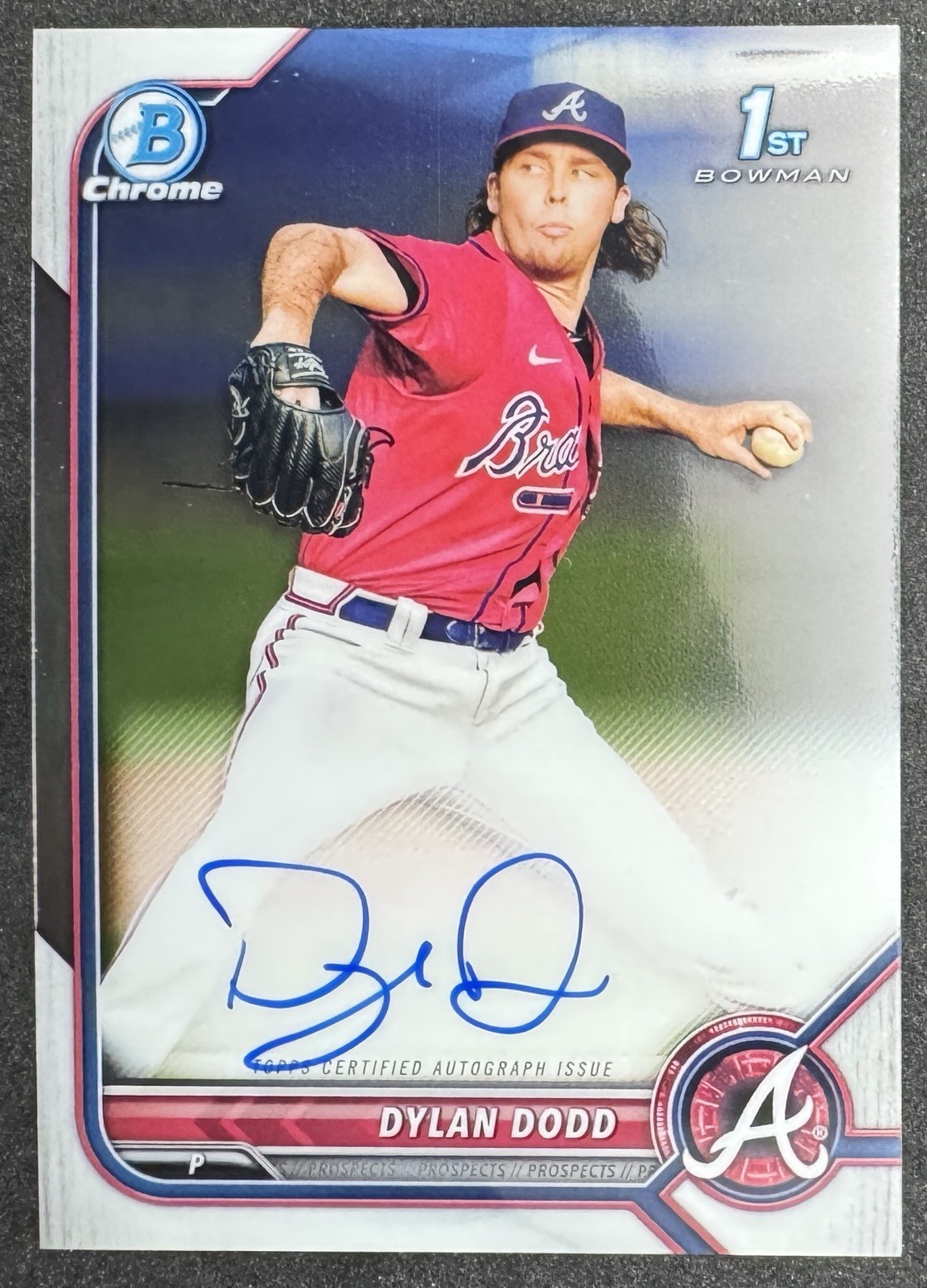 DYLAN DODD 2022 Bowman Chrome 1st AUTO #CPA-DD Braves