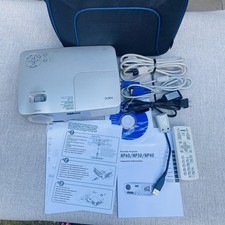 NEC NP40 Portable DLP Projector Bundle Remote Case VGA Cables Manuals 2007