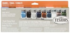 Testors 281230 Military Flat Enamel Paint Set  Set of 9 