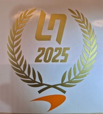 F1 World Champ 2025  Wining Celebration Decal For Lando N Laptop Tool Box Decal