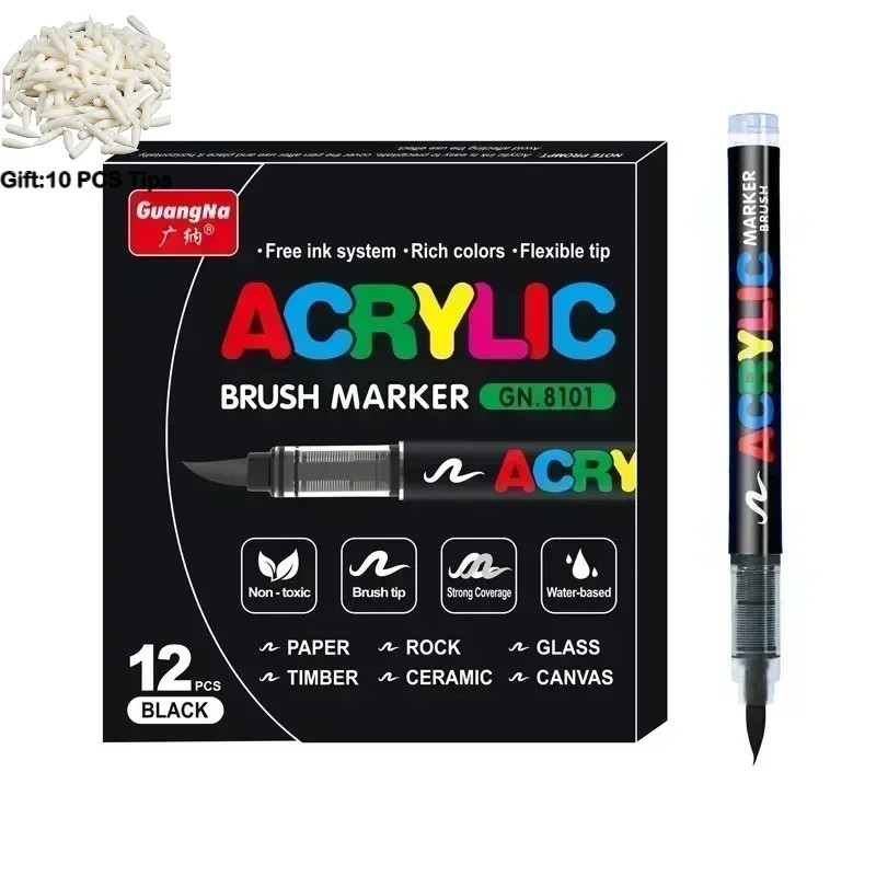 Brush Tip Paint Markers