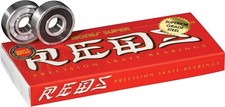 Bones Super Reds Skateboard Bearings 8mm 8 Pack