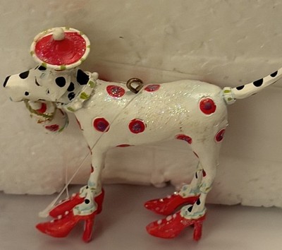 Dept. 56 Christmas Krinkles 3  Dalmatian Dog Ornament Patience Brewster  2005