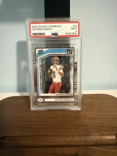 2024 Panini Clearly Donruss - Rated Rookie Jayden Daniels #52 (RC) PSA 9