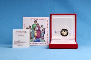 Vatikan 2 EURO 2015 8. Weltfamilientreffen PP / Proof mit OVP