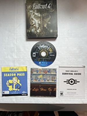 Fallout 4 Steelbook Edition PlayStation 4 Complete w/ Poster & Survival Guide