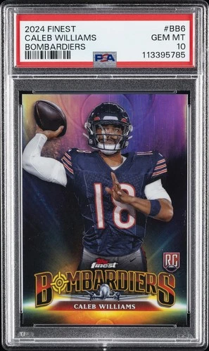 2024 TOPPS FINEST BOMBARDIERS #BB6 CALEB WILLIAMS PSA 10