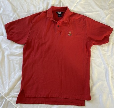 Ruff Hewn Men's Large Red Cotton Polo Short Sleeve