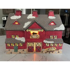 Department 56 Snow Village RED BARN Lighted B...