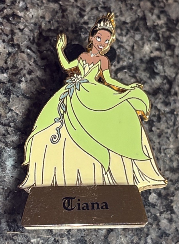 Disney Once Upon a Time Gold Nameplate Mystery Collection Pin Princess Tiana