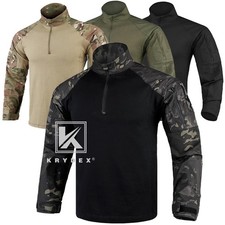 KRYDEX Tactical G4 Combat Shirts with Elbow Pads Uniform Hunting Lightweight Top