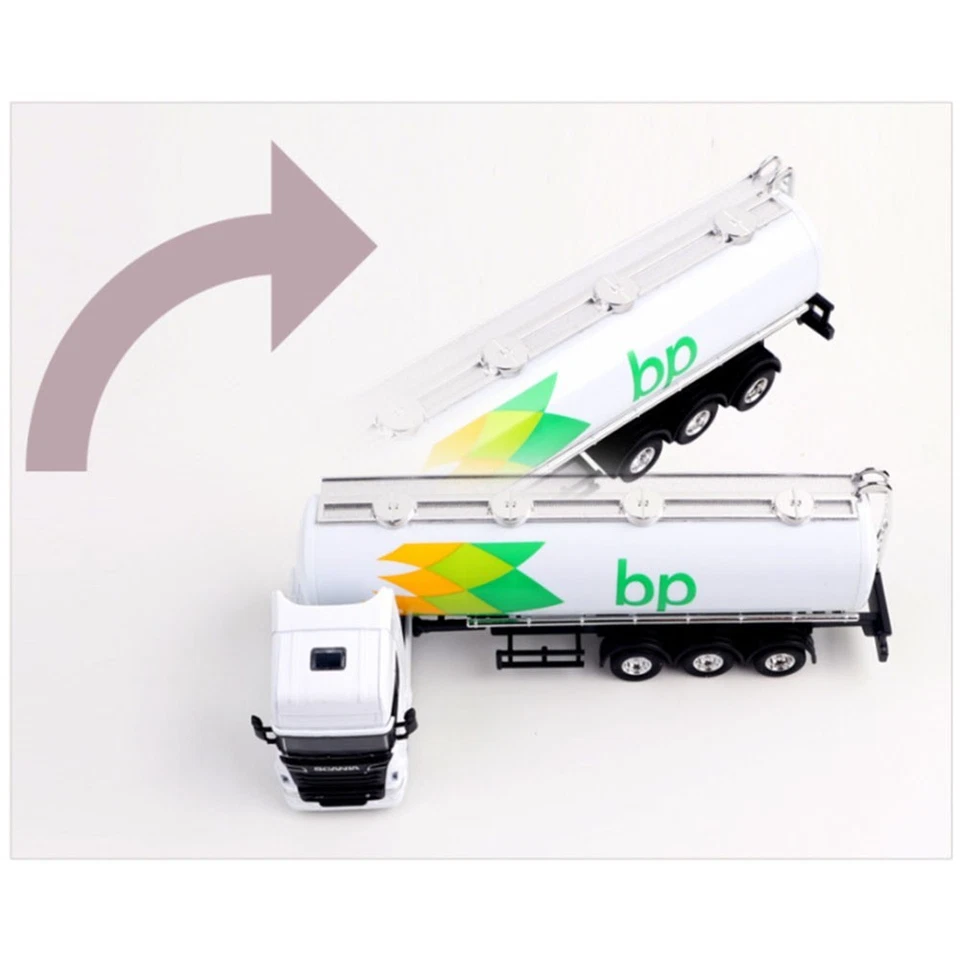 WELLY Scania Oil Tanker Truck 1:32 Diecast Model Toy Vehicle with Display Box - Image 3 of 4